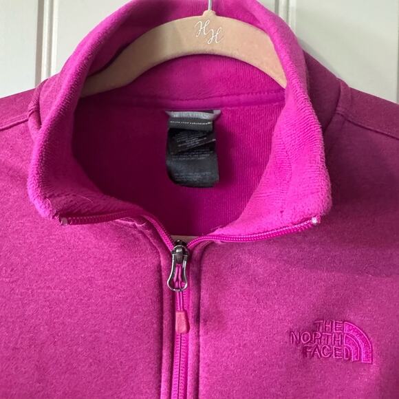 🌄NORTH FACE💗 Women’s Fuchsia Pink Agave Fleece Jacket 💝 (medium) - Picture 8 of 17